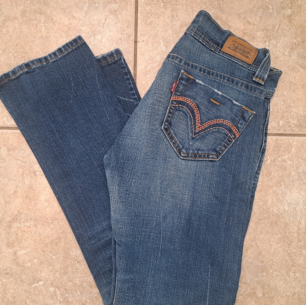 Vintage Women's 2006 Levi's Jeans Tilted Trouser Boot Cut Low Rise Sz 9M